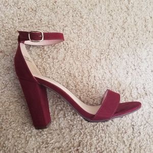 Suede heels